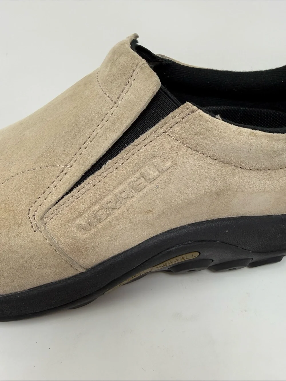 Merrell Men's Slip-On Suede Shoes in Taupe